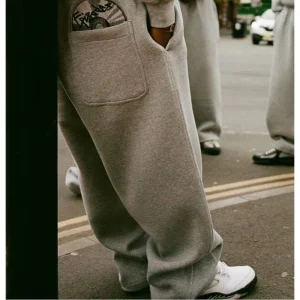 CD Embroidery Simple Women New Hip-Hop Style Korean Fashion Casual Couple Wear Y2k Hoodie Men Clothing Gray Sweater Sports Pants